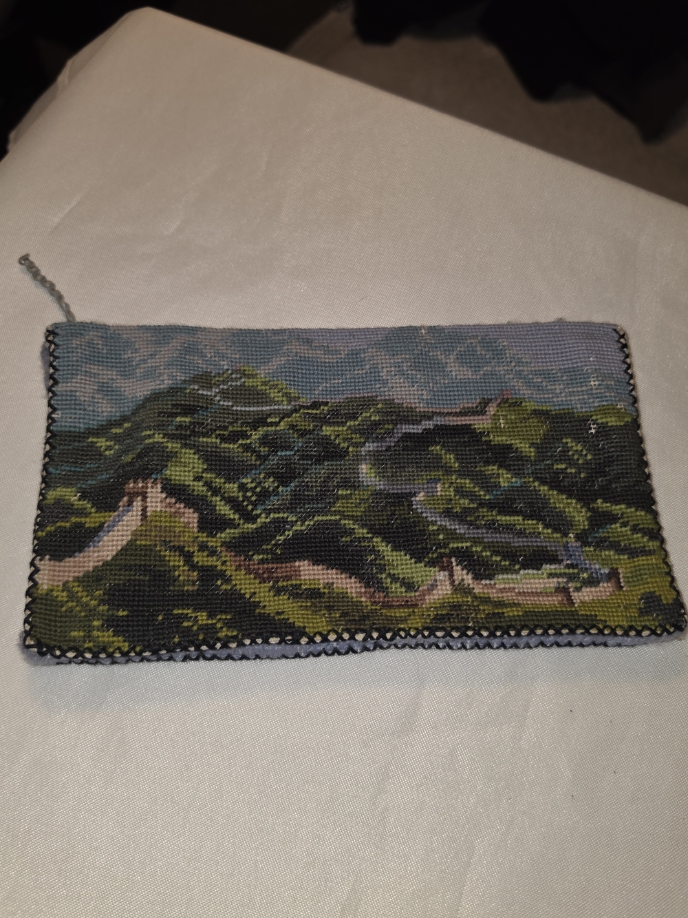 Handmade Scenic Embroidered Pouch